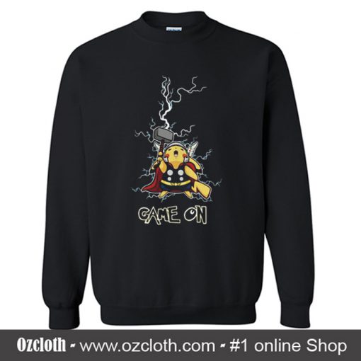 Avengers Pikathor Game On Sweatshirt (Oztmu)