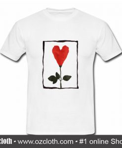 Flower Heart T Shirt (Oztmu)