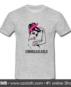 Unbreakable Breast Cancer Warrior T Shirt (Oztmu)