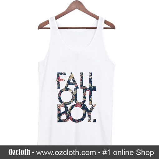 Fall Out Boy Floral Tank Top (Oztmu)