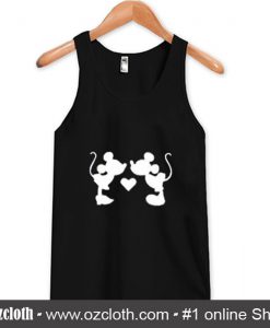 Minnie and Mickey Falling in Love Tank Top (Oztmu)