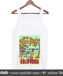 Best Surfing Santa Monica Tank Top (Oztmu)