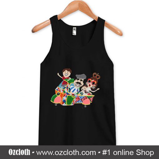 DG FAMILY Applique Tuk Tuk Ride Tank Top (Oztmu)