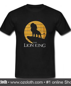 Disney Lion King Simba Pride Rock Silhouette T Shirt (Oztmu)