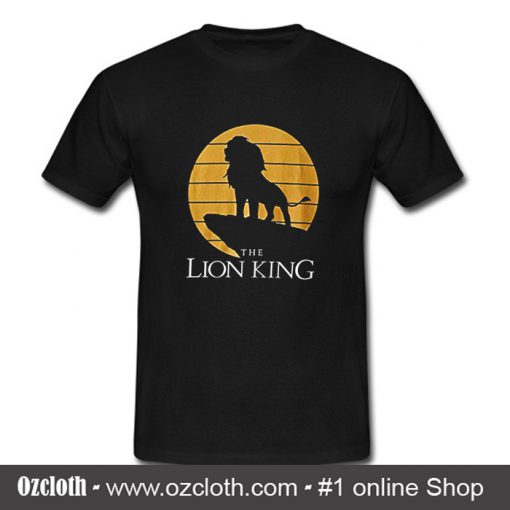 Disney Lion King Simba Pride Rock Silhouette T Shirt (Oztmu)