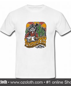 Waylon Jennings Telecaster Desert T Shirt (Oztmu)