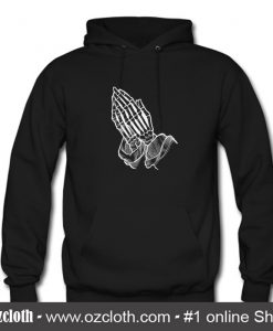 Skeleton Praying Hands Hoodie (Oztmu)