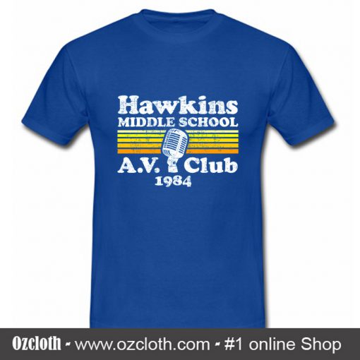 Stranger Things Hawkins Middle School T Shirt (Oztmu)