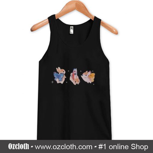 Bunnerfly Lines Bunny Butterfly Tank Top (Oztmu)