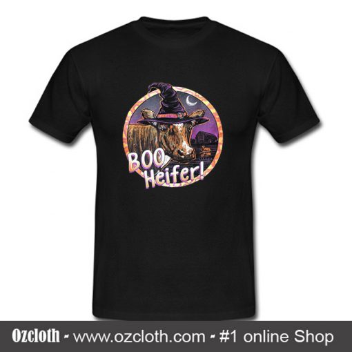 Heifer Boo Witch Halloween T Shirt (Oztmu)