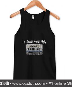 I Love the 90s Grunge Tank Top (Oztmu)