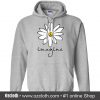 Imagine White Flower Hippie Peace White Hoodie (Oztmu)