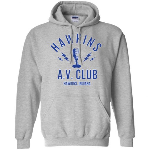 AV Club Hawkins Stranger Things Pullover Hoodie (Oztmu)