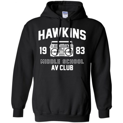 Hawkins AV Club Stranger Things Pullover Hoodie (Oztmu)