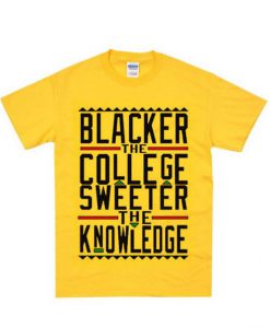 blacker the college sweeter the knowledge tshirt (Oztmu)