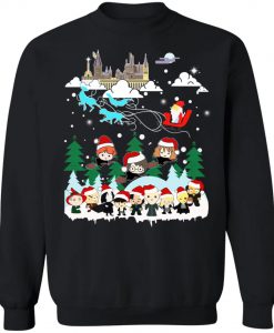Christmas Santa Albus Dumbledore Sleigh Harry Potter Sweatshirt (Oztmu)