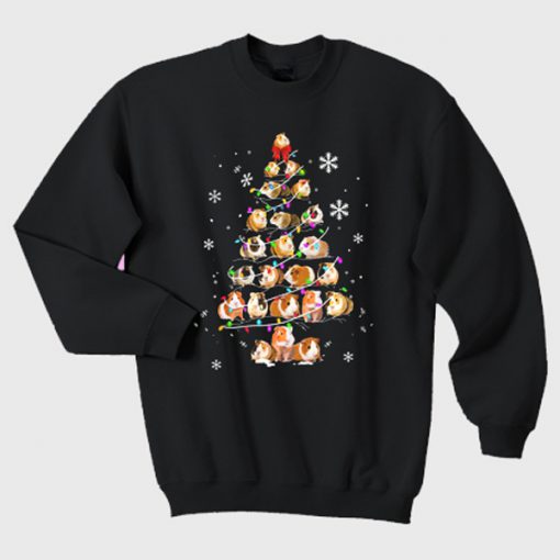 Guinea pig Christmas tree Sweatshirt (Oztmu)