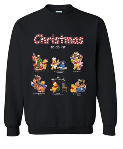 Pooh And Friends Christmas To Do List Sweatshirt (Oztmu)