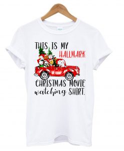 Snoopy and Charlie Brown This Is My Hallmark Christmas Movie Watching T shirt (Oztmu)