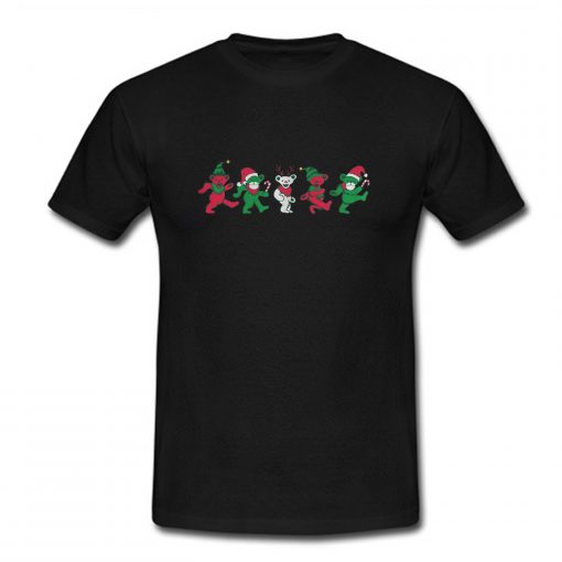 Christmas grateful dead dancing bears T Shirt (Oztmu)