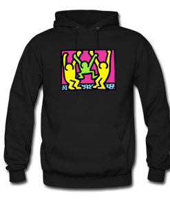 American People Dancing Pop Art Style Hoodie (Oztmu)