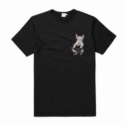 Bull Terrier Tiny Pocket T-Shirt (Oztmu)