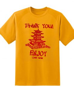 Thank You Enjoy Come Again Pagoda T-Shirt (Oztmu)