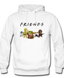 Baby Yoda R2D2 P3PO Friends TV show Hoodie (Oztmu)