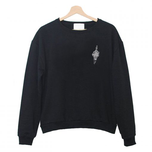 Fuck Skeleton Sweatshirt (Oztmu)