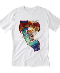 Grateful Dead Surfing Skeleton T Shirt (Oztmu)