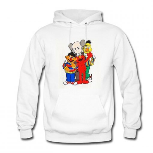 Kaws x Sesame Street Elmo Bert and Ernie Hoodie (Oztmu)