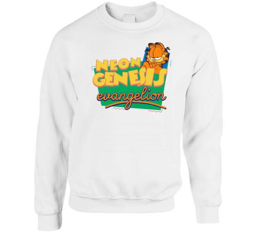 Neon Genesis Evangelion Garfield Parody Sweatshirt (Oztmu)