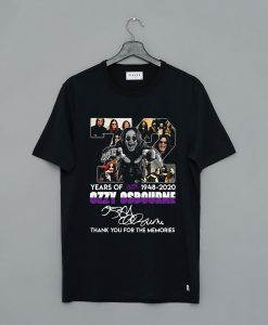 72 years of Black Sabbath 1948 2020 Ozzy Osbourne thank you for the memories signature T-Shirt (Oztmu)