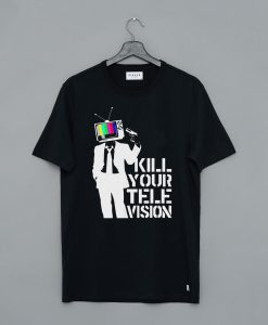 Banksy Kill Your Television Short-Sleeve T-Shirt (Oztmu)