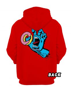 Odd Future x Santa Cruz Red Hoodie Back (Oztmu)