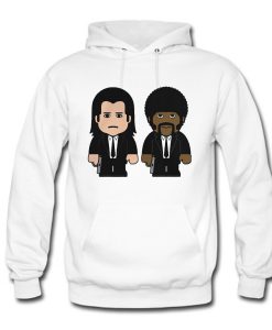 Pulp Fiction Vincent Vega Jules Winnfield Cartoon Hoodie (Oztmu)