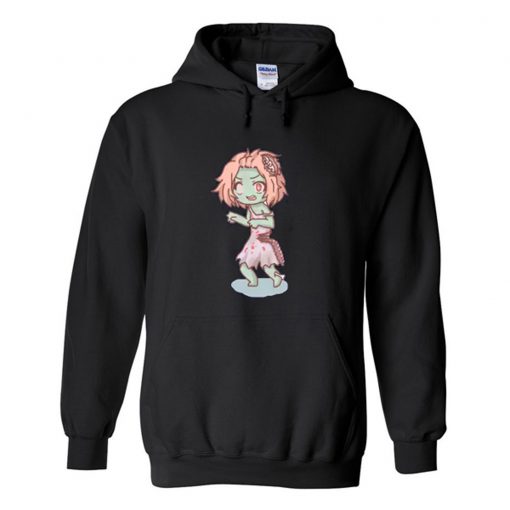 Zombie girl anime Hoodie (Oztmu)