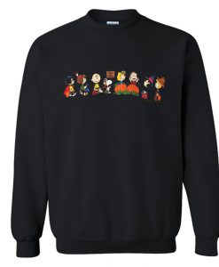 Peanuts Trick or Treat Snoopy Charlie Brown Halloween Sweatshirt (Oztmu)