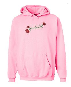 Power Of Rose Embroidered Hoodie (Oztmu)
