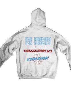 Grey Childish Back Hoodie (Oztmu)