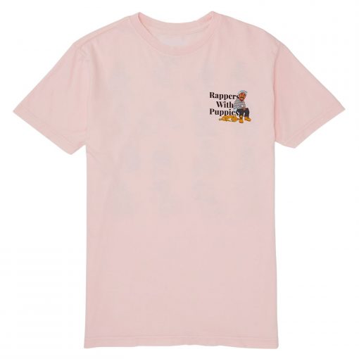 Dog Limited Rappers With Puppies Pink T Shirt (Oztmu)