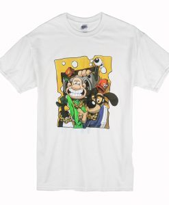 Aardman x Cheo Wallace And Gromit White Organic T-Shirt (Oztmu)