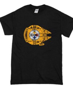 Millennium Falcon Texas Flag T-Shirt (Oztmu)