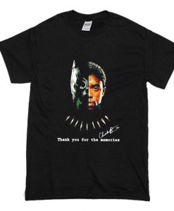 Chadwick Boseman black panther thank you for the memory T Shirt (Oztmu)