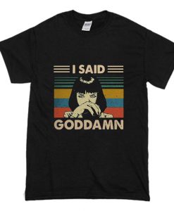 Mia Wallace I Said Goddamn T-Shirt Black (Oztmu)