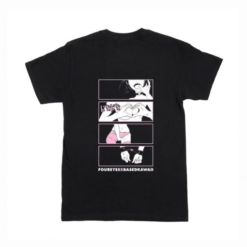 Doki Doki Based Kawaii T-Shirt Back (Oztmu)