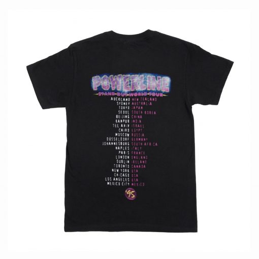 Goofy Movie Powerline World Tour T-Shirt Back (Oztmu)