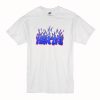 Hentai Flames Blue T-Shirt (Oztmu)