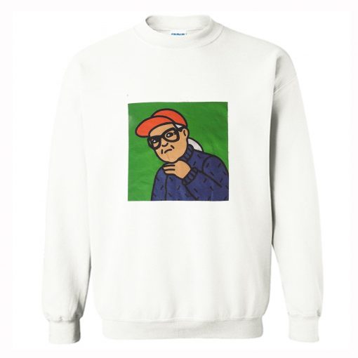 Lili Hayes Cartoon Portrait White Sweatshirt (Oztmu)