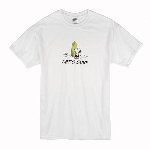 Snoopy Lets Surf Cowabunga T-Shirt (Oztmu)
